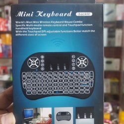 Mini Wireless Keyboard Rechargeable with Touchpad backlit