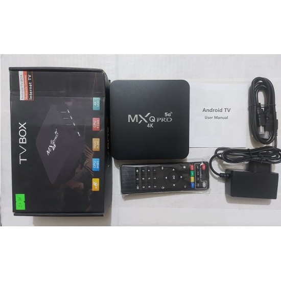 MXQ Pro Android TV BOX 2GB RAM Wifi Play Store Free internet TV