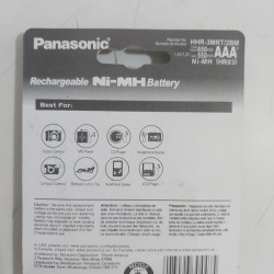 Panasonic AAA 630mAh Rechargeable Battery -2pc 
