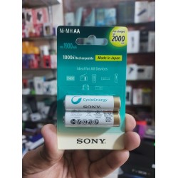 Sony AA 2000mAh Rechargeable Battery -2pc - Original