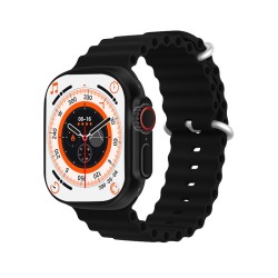T800 Ultra Smartwatch 1.99 Inch IP67 Waterproof Wireless Charging Series 8 - Black