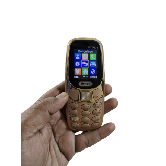 Bengal Royal 4 Slim Feature Phone With Warranty - Gold