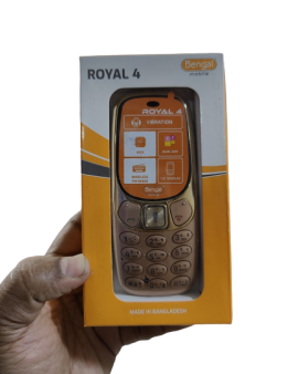 Bengal Royal 4 Slim Feature Phone With Warranty - Gold