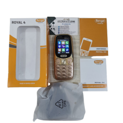 Bengal Royal 4 Slim Feature Phone With Warranty - Gold