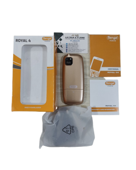 Bengal Royal 4 Slim Feature Phone With Warranty - Gold