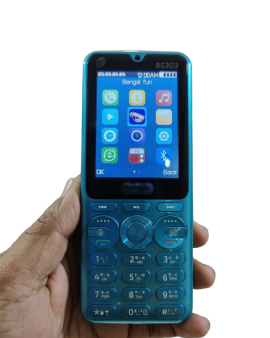 Bengali BG 303 Dj Java Supported 4 SIM Standby 4500mAh Power Bank Phone - Blue