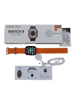 KD99 Ultra Smartwatch 1.99 Inch Waterproof Wireless Charging Series 8 - Orange