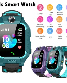 AR17 Kids GPS LBS Smart Watch Sim Supported Anti-loss Device - Blue