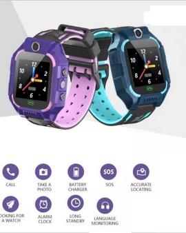 AR17 Kids GPS LBS Smart Watch Sim Supported Anti-loss Device - Pink