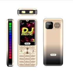 Bengal BG 303 Dj Java Supported 4 SIM Standby 4500mAh Power Bank Phone - gold