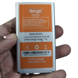 Bengal BG 303 Dj Java Supported 4 SIM Standby 4500mAh Power Bank Phone - gold