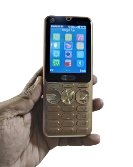 Bengali BG 303 Dj Java Supported 4 SIM Standby 4500mAh Power Bank Phone - gold
