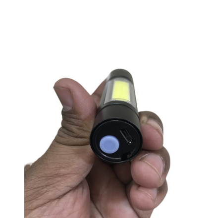 GF009 LED Flashlight COB Rechargeable Zoom Focus