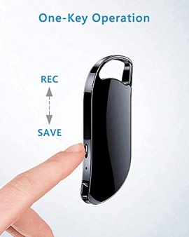Keychain Voice Recorder 32GB Metal Body