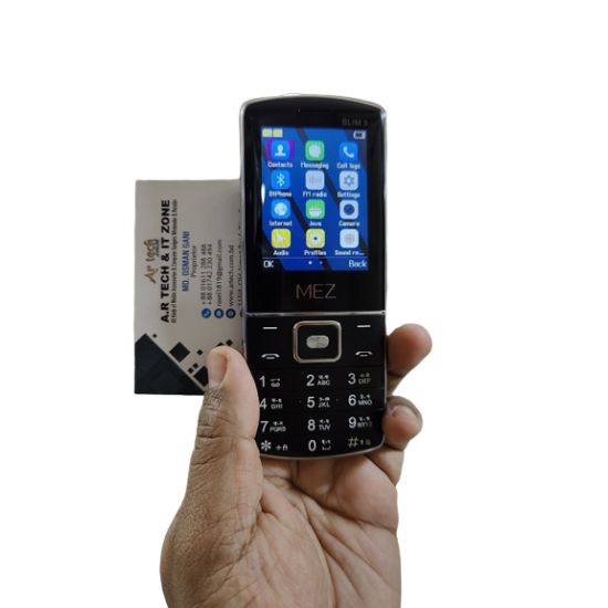 MEZ SLIM 3 Super Slim Metal Phone With Warranty - Black