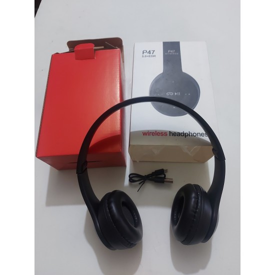 P47 Bluetooth Headphone FM Radio With SD Card Slot