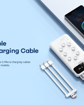 Remax RPP-27 Power Bank 10000mAh With 3 Cable