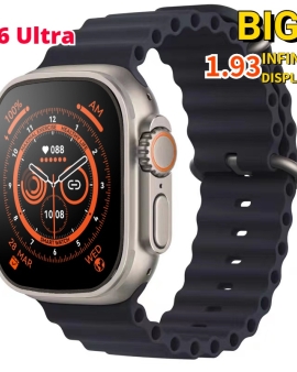 Z66 Ultra Watch 8 Smartwatch 1.93 inch Calling Wireless Charging Series 8- Black