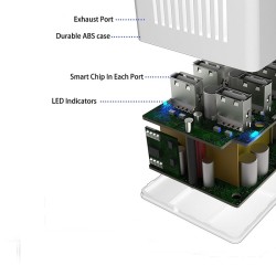 10 Port USB Desktop Charger 60W With indicator  