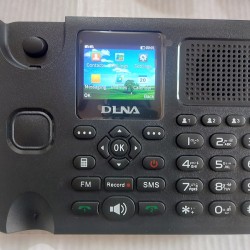 Desk Phone DLNA ZT9000 Dual Sim Land Phone With Auto Call Record FM Radio Color Display