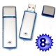 USB Voice Recorder 8GB Silver 