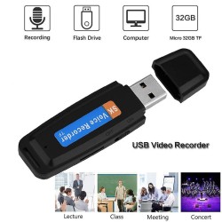 USB Voice Recorder TF 32GB Supported