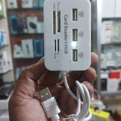 7 In 1 Card Reader With 3 USB Hub