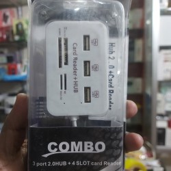 7 In 1 Card Reader With 3 USB Hub