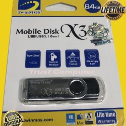 Twinmos X3 Pen Drive 64GB USB 3.1 Gen1 Mobile Disk