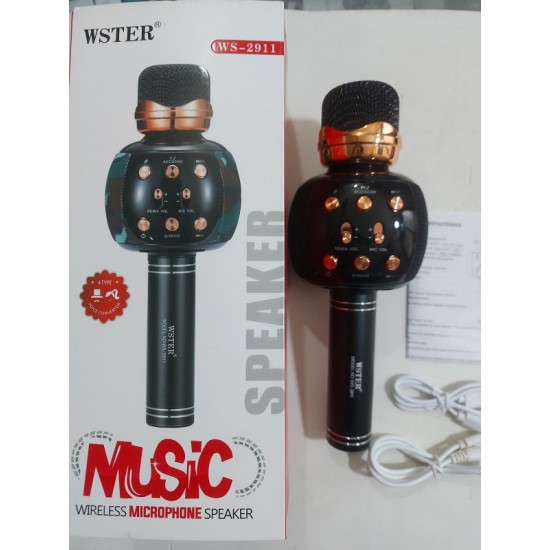 Wster WS2911 Bluetooth Wireless Karaoke Microphone