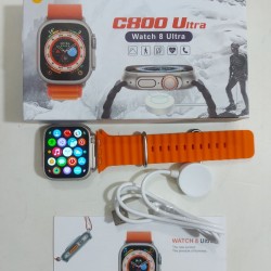 C800 Ultra Smartwatch Wireless Charging Series 8 - Orange