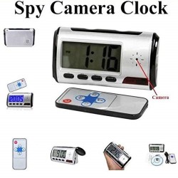 Table Clock Video Camera TF With Remote