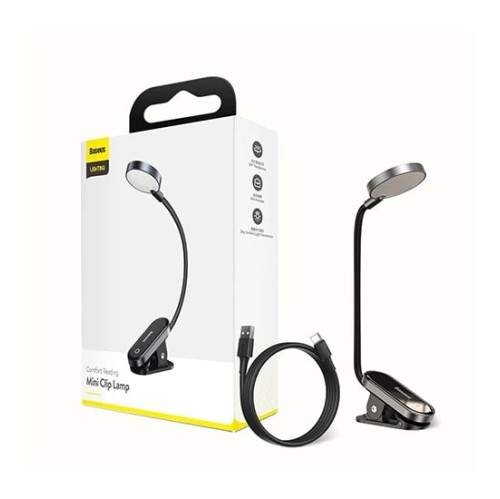 BASEUS DGRAD-0G Comfort Reading Mini Clip Lamp Table Light BASEUS DGRAD-0G Comfort Reading Mini Clip Lamp Table Light