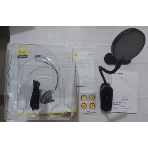 BASEUS DGRAD-0G Comfort Reading Mini Clip Lamp Table Light BASEUS DGRAD-0G Comfort Reading Mini Clip Lamp Table Light