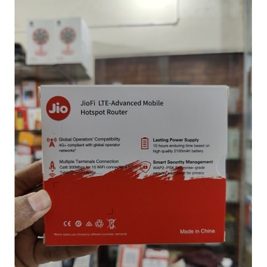 Jio MF800 4G Wifi Pocket Router 2100mAh Battery