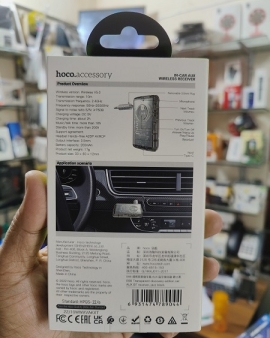 Hoco E66 Transparent Car Aux Bluetooth Receiver