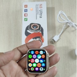 N8 Ultra Smartwatch 1.99 Inch Wireless Charging - Orange