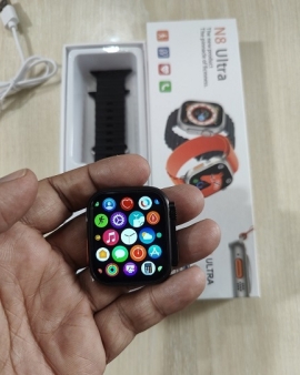 N8 Ultra Smartwatch 1.99 Inch Wireless Charging - Black