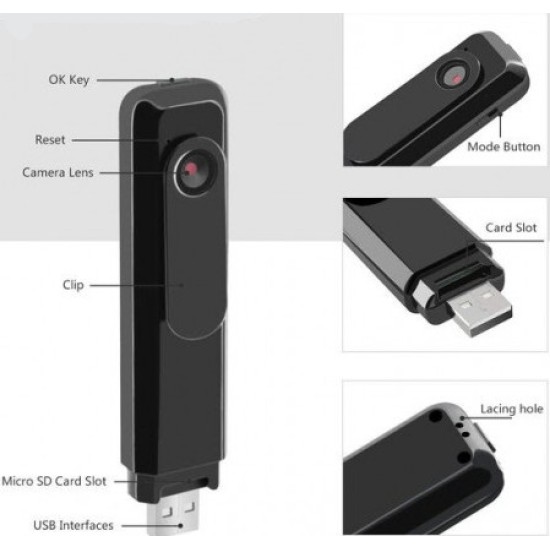 USB Mini Body Camera HD 1080P