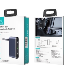 USAMS SJ519 Car Bluetooth Audio Receiver Aux 3.5mm