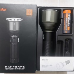 NexTool 5000mAh Rechargeable 2000 LM Flashlight Waterproof - Black