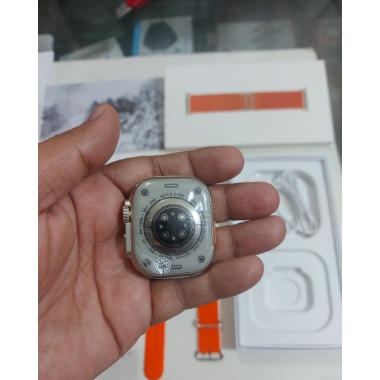 A2858 Ultra Smartwatch 8 With A.pple Logo Dual Strip - Orange