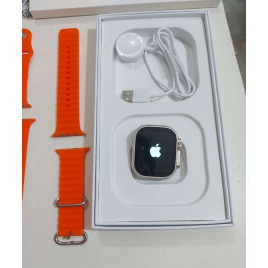 A2858 Ultra Smartwatch 8 With A.pple Logo Dual Strip - Orange