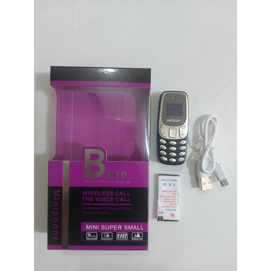 BM10 Mini Mobile Phone Dual Sim Option - Gold