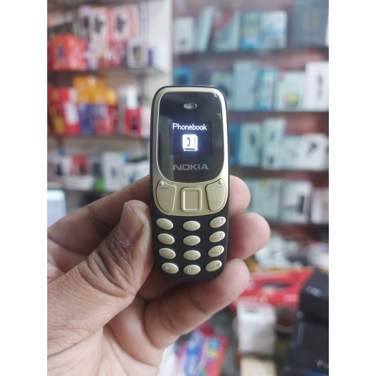 BM10 Mini Mobile Phone Dual Sim Option - Gold