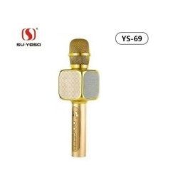 Y69 Bluetooth Karaoke Microphone - Gold 