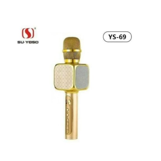 Y69 Bluetooth Karaoke Microphone - Gold 