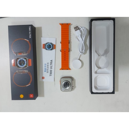 T900 Ultra Smartwatch 1.99 Inch Waterproof Wireless Charging Series 8 - Orange