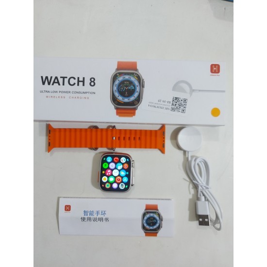 Watch 8 Ultra Smartwatch 1.99 Inch Waterproof Wireless Charging Series 8 - Orange