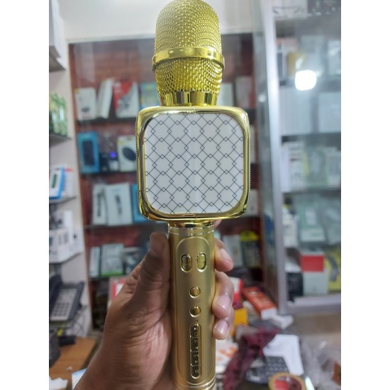 Y69 Bluetooth Karaoke Microphone - Gold 